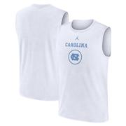 UNC Jordan Brand Courtside Dri-Fit Practice Sleeveless Tee